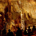 Stalactites inside Kartchner Caverns State Park in Arizona